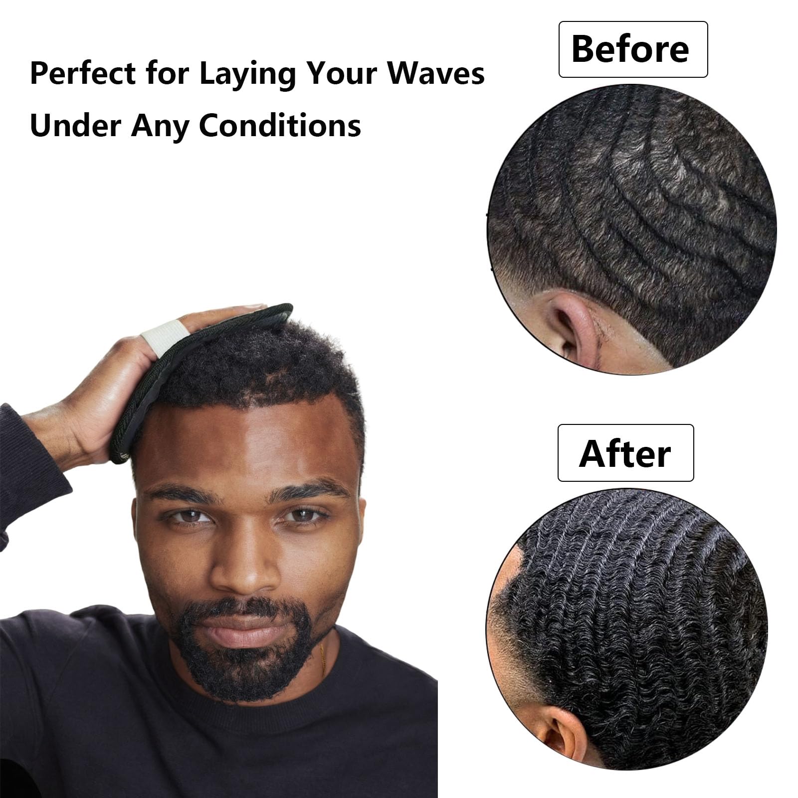 Circular crown compression patch for 360 wave training