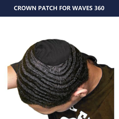 Detailed view of crown patch elastic construction