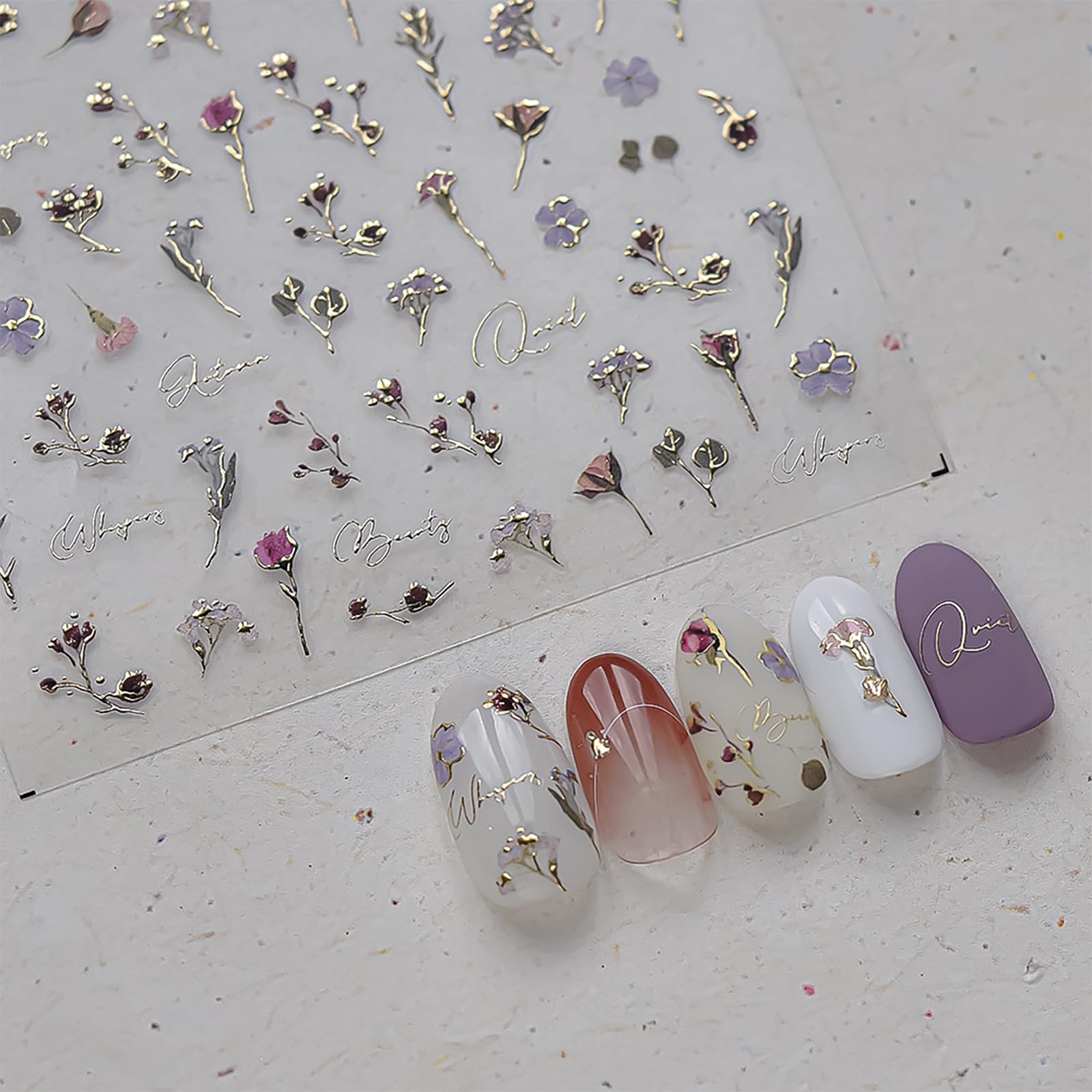 Ipetboom nail art kit with stickers and precision tweezers