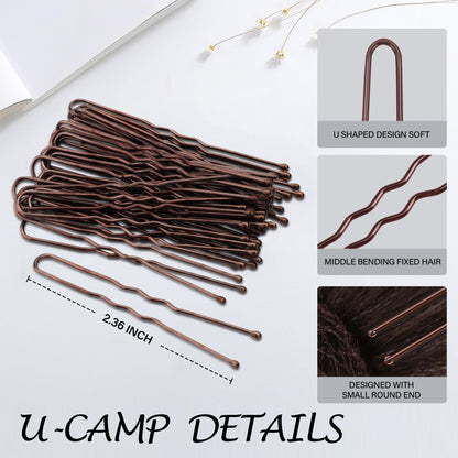 Premium steel U shaped bobby pins for securing dance hair buns
