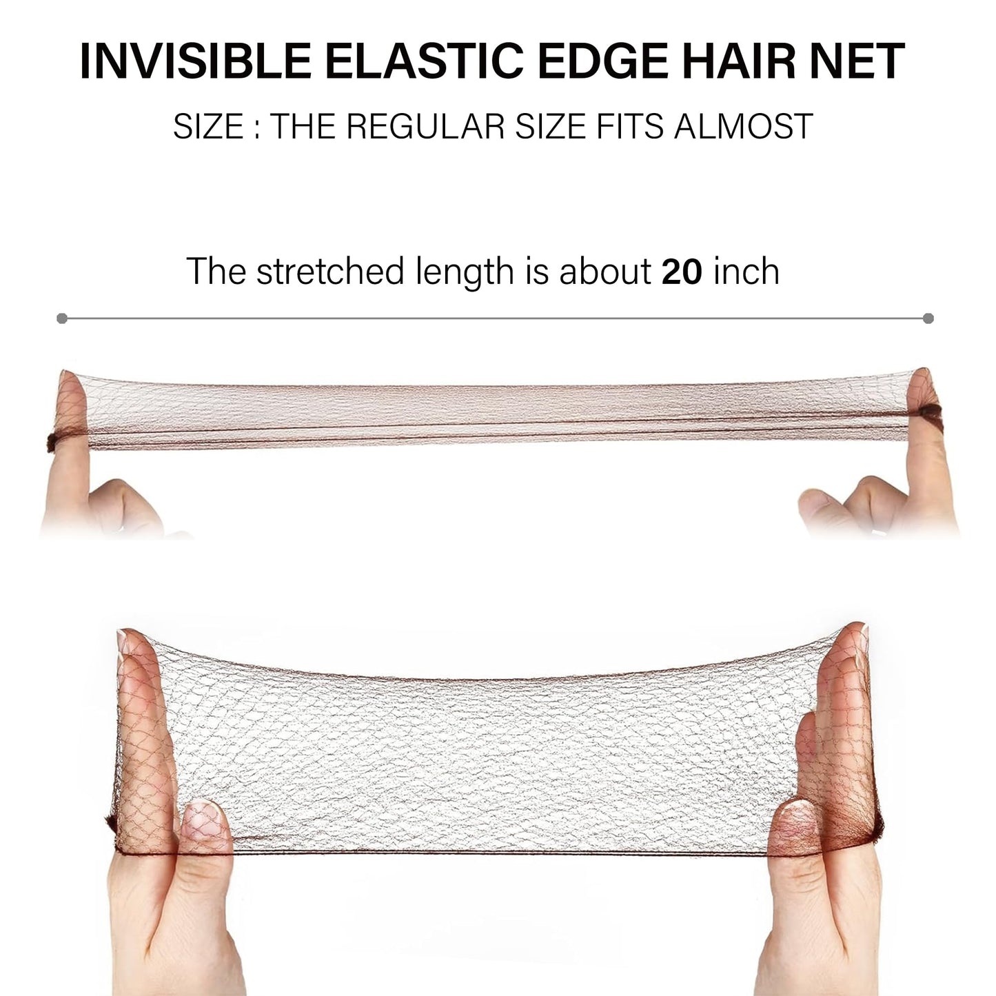 Demonstration of invisible mesh hair net blending into a professional ballet bun