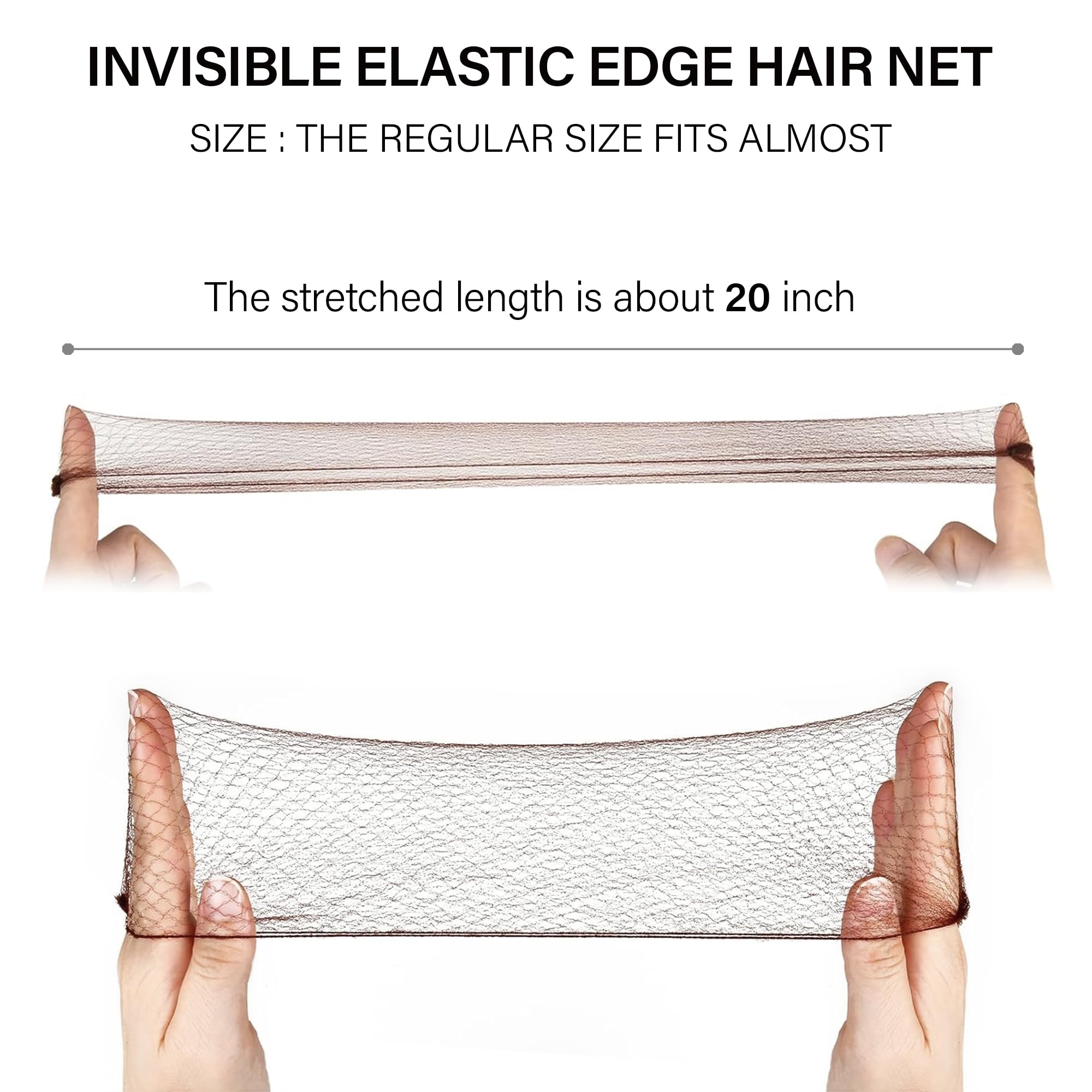 Demonstration of invisible mesh hair net blending into a professional ballet bun