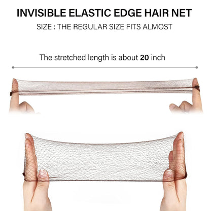 Demonstration of invisible mesh hair net blending into a professional ballet bun