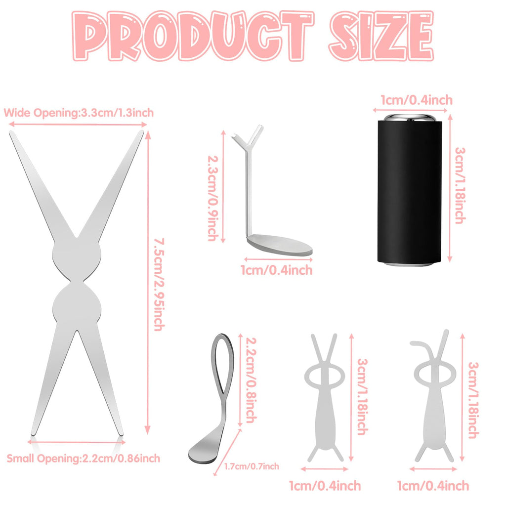 Cyuxing cat eye nail magnet tools showing cylinder and French scissor plates