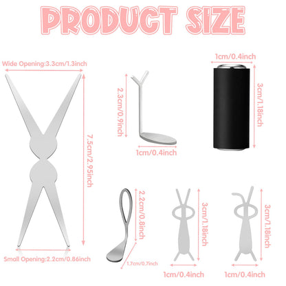 Cyuxing professional nail art magnet kit showing cylinder and heart shapes