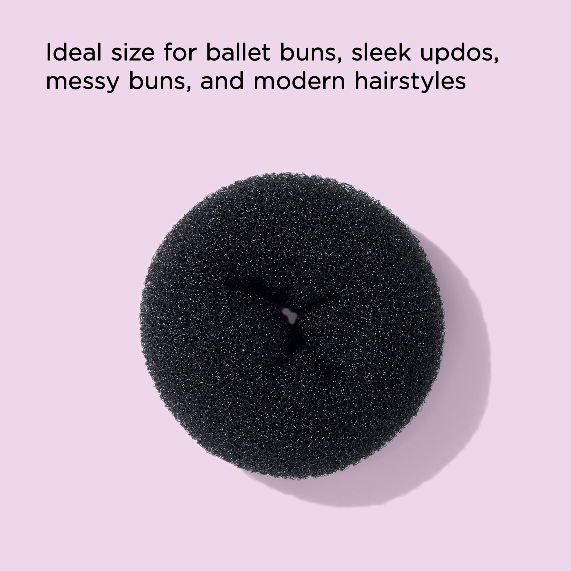 Diane jumbo donut hair accessory packaging showing product dimensions