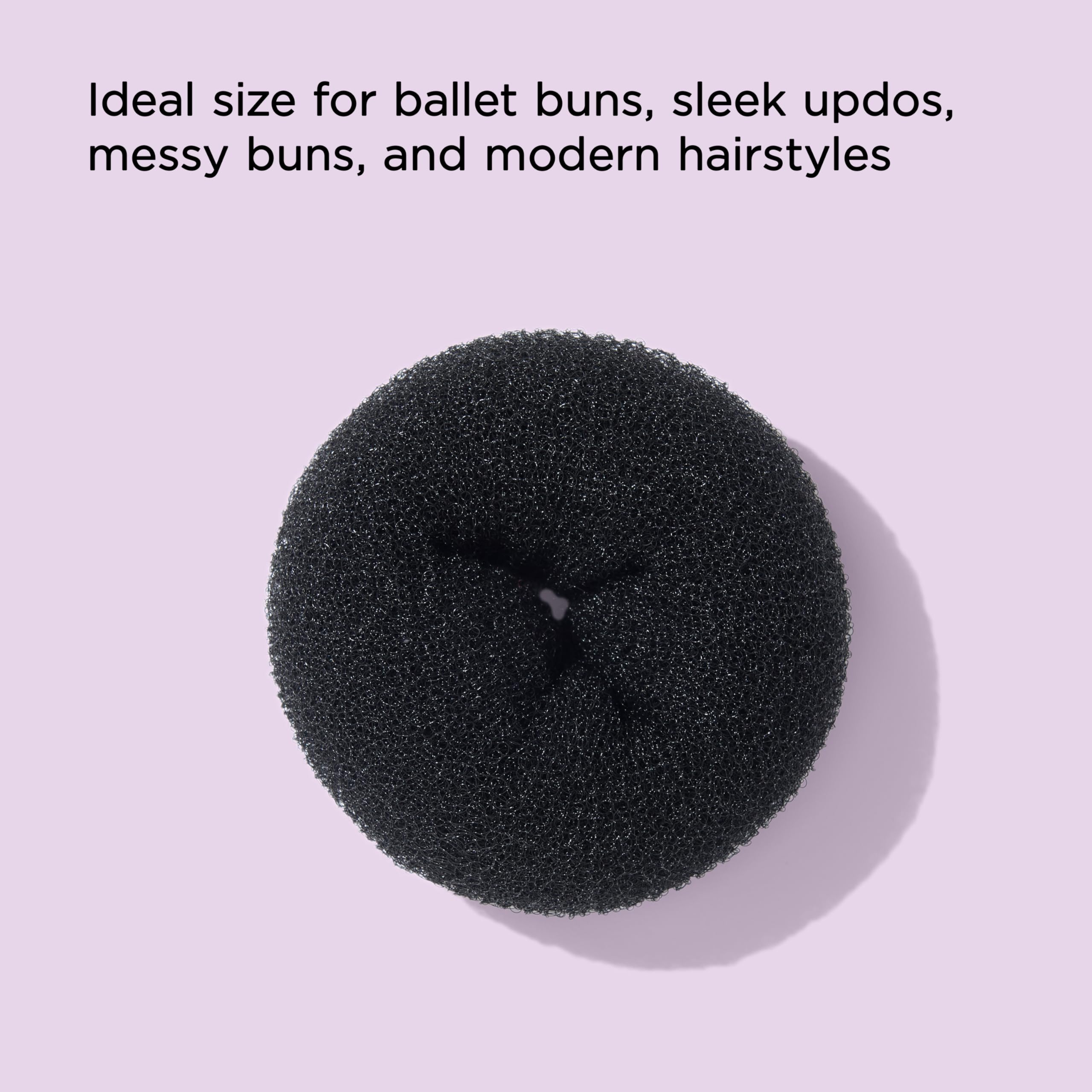 Diane jumbo donut hair accessory packaging showing product dimensions