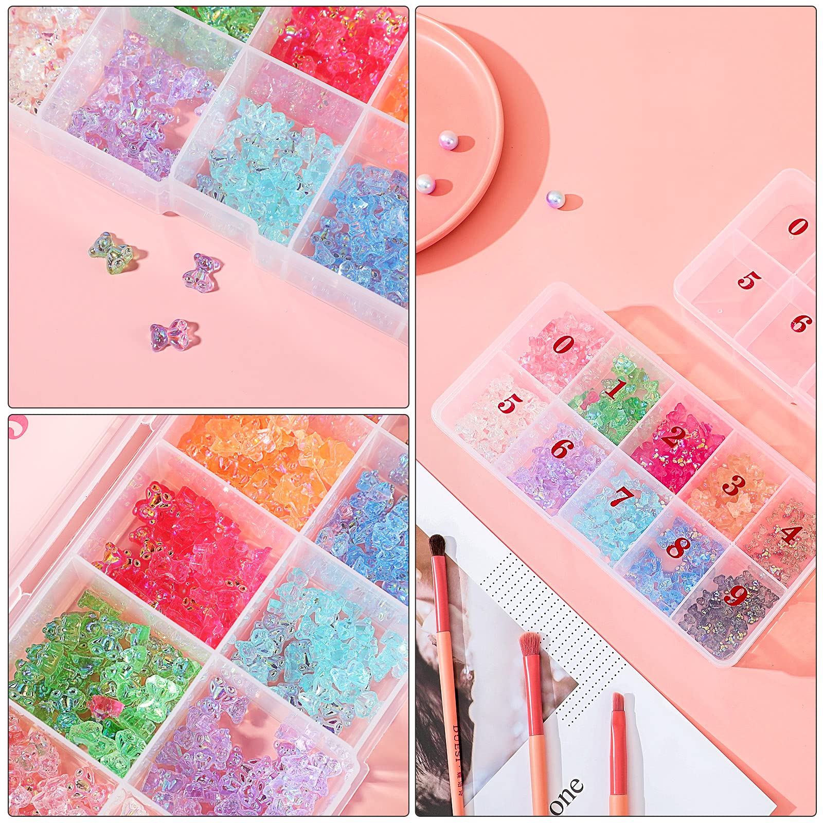 Professional nail art tips storage solution for salon and personal use