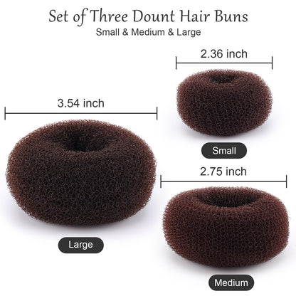 Medium sock bun doughnuts ring shaper for ballet hairstyles displayed on a clean background.