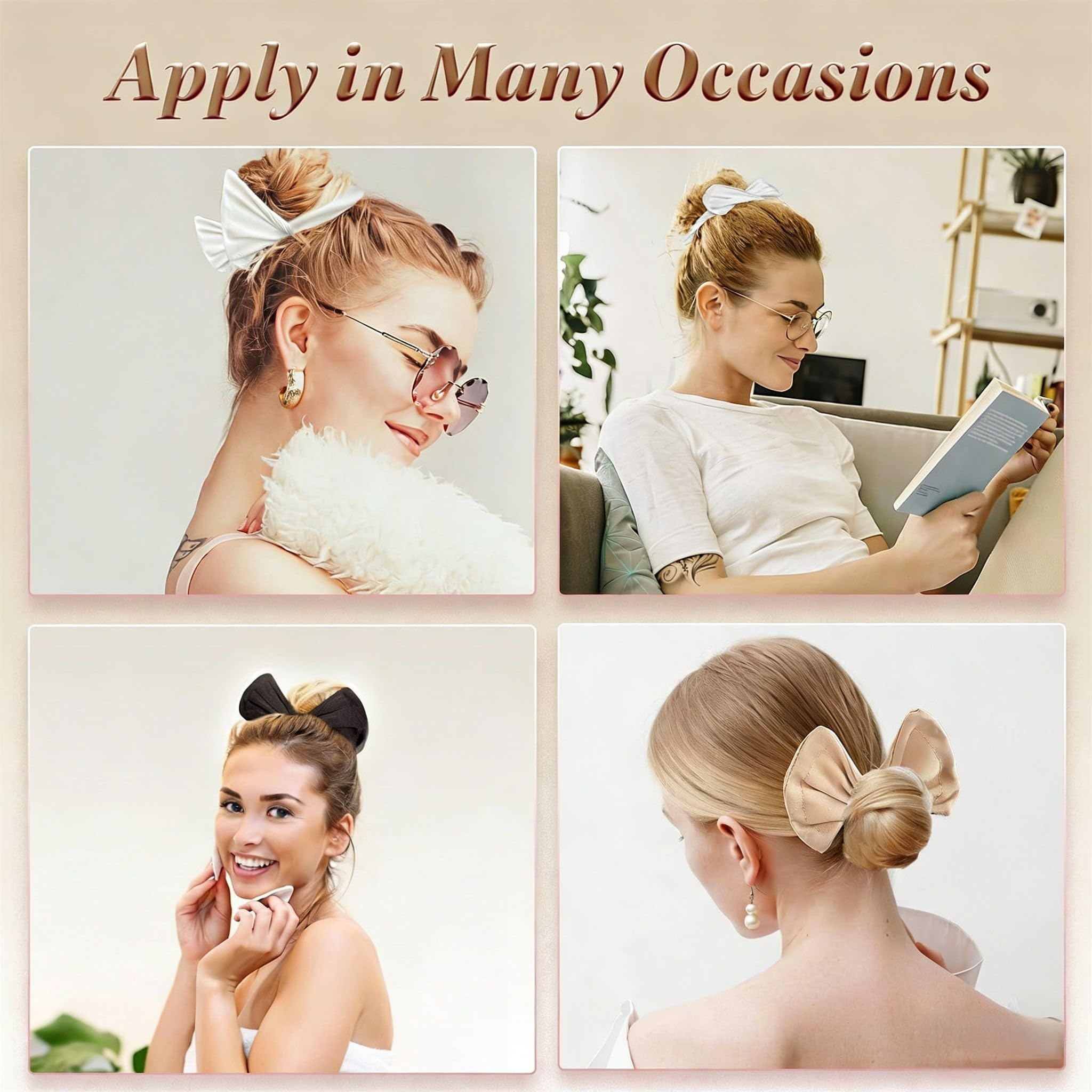 Pejlnd hair bun twister flexible fabric design