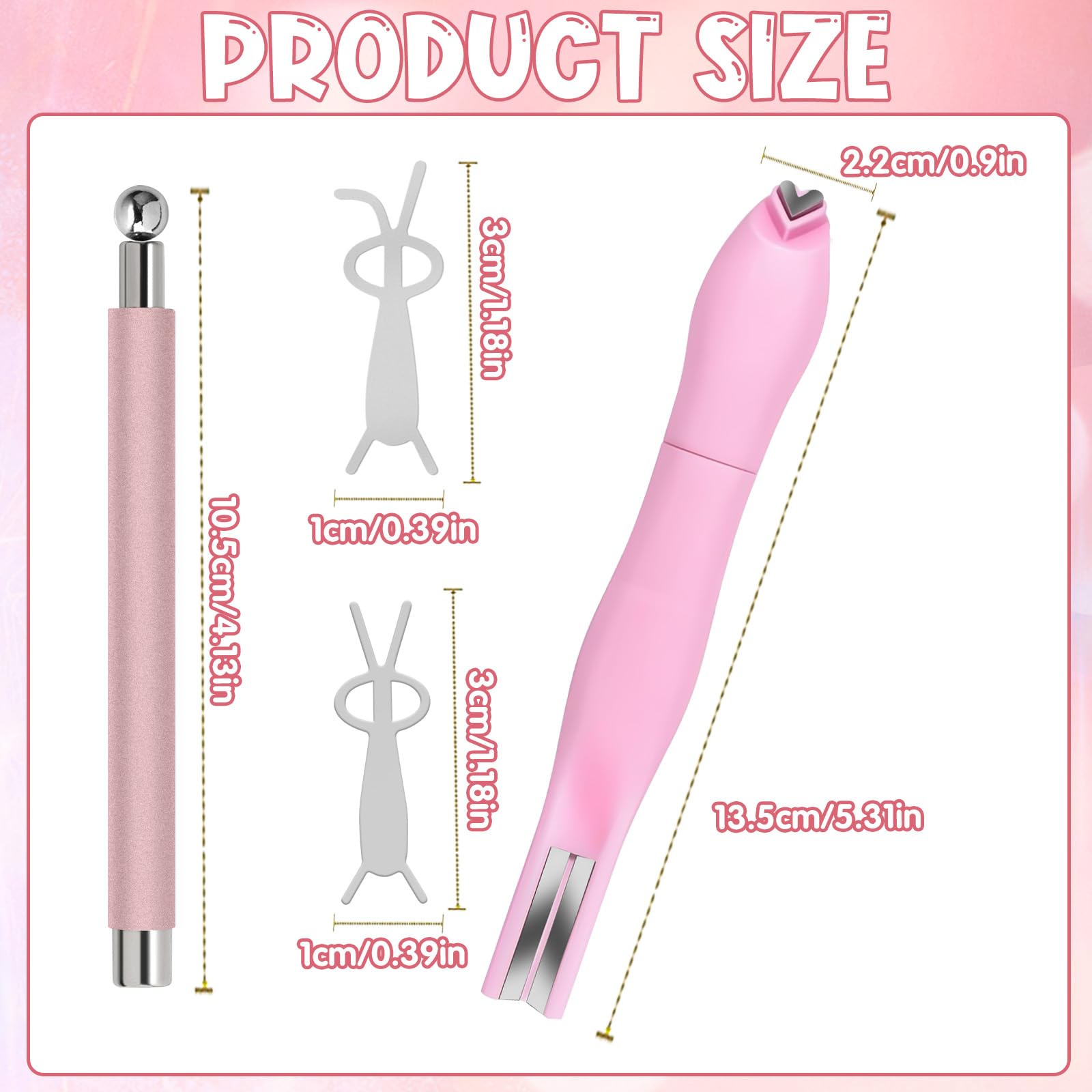 Close up of 3-in-1 magnetic tool for cat eye nails
