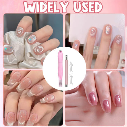 Magnetic nail art tools displayed in packaging