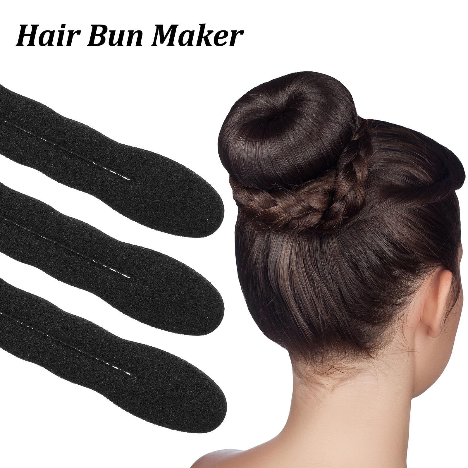 Easy bun twister sponge tools for ballet and French twist