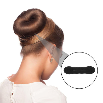 Professional hair bun styling tool set for thin and curly hair