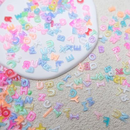 Yuanan nail art supplies showing A to Z letters