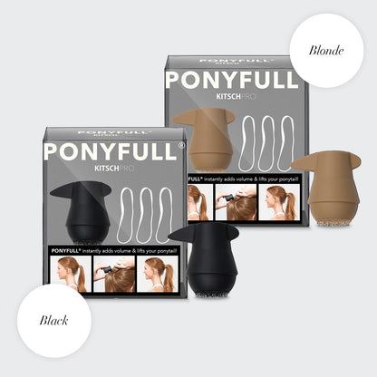 Close up of the patent-pending Kitsch Pro Ponyfull hair holder design
