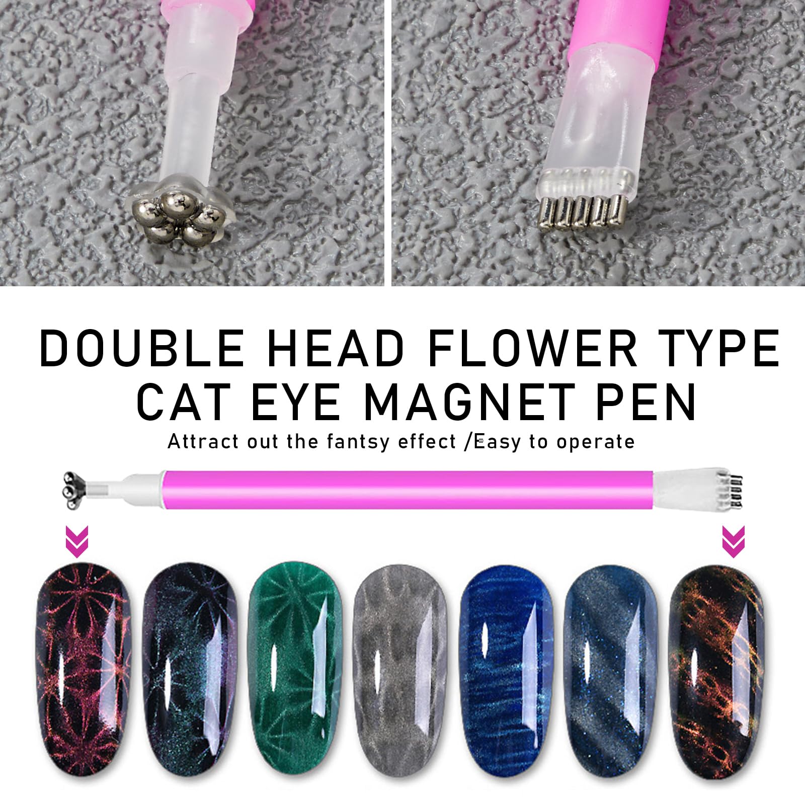 Full kit of professional magnetic nail art tools
