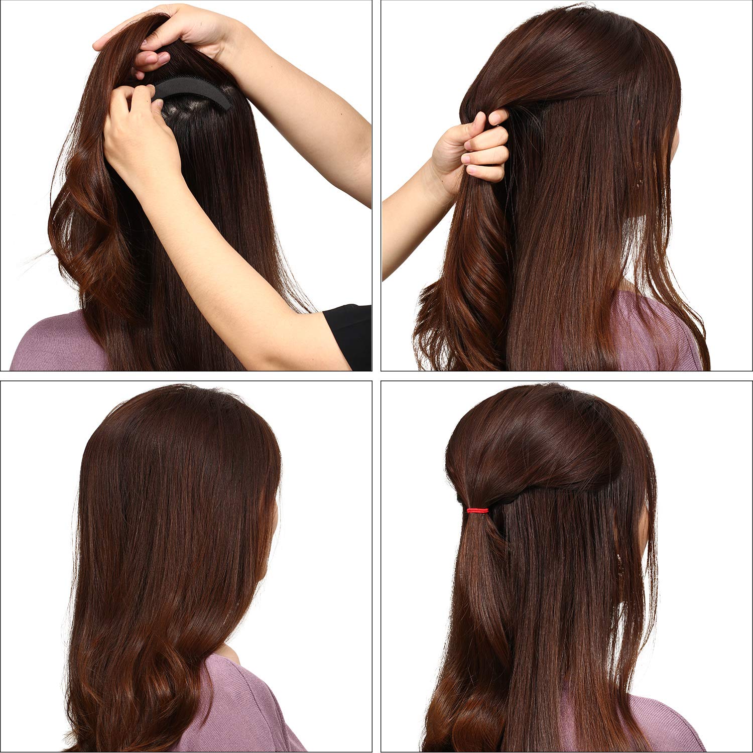 Complete packaging contents of the WILLBOND hair volume bases set for women.