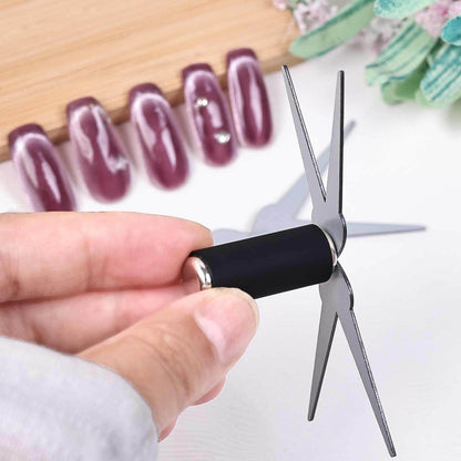 Heart-shaped magnetic tool for cat eye gel polish