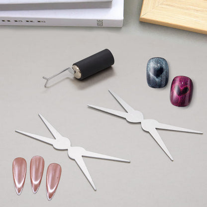 Y-shaped metal bracket nail art magnet tool