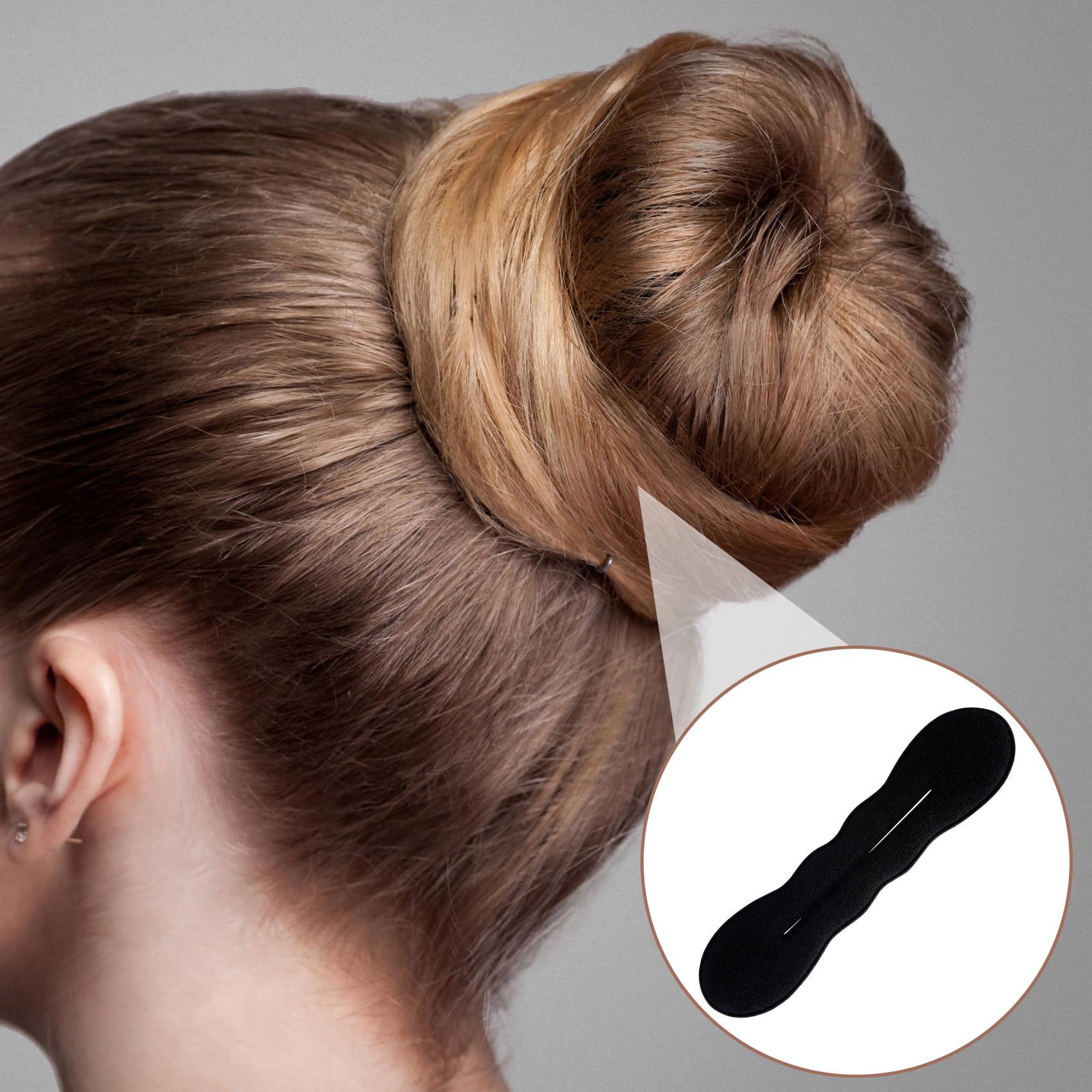 Using Crazy Hair sponge tools to create a classic bun hairstyle