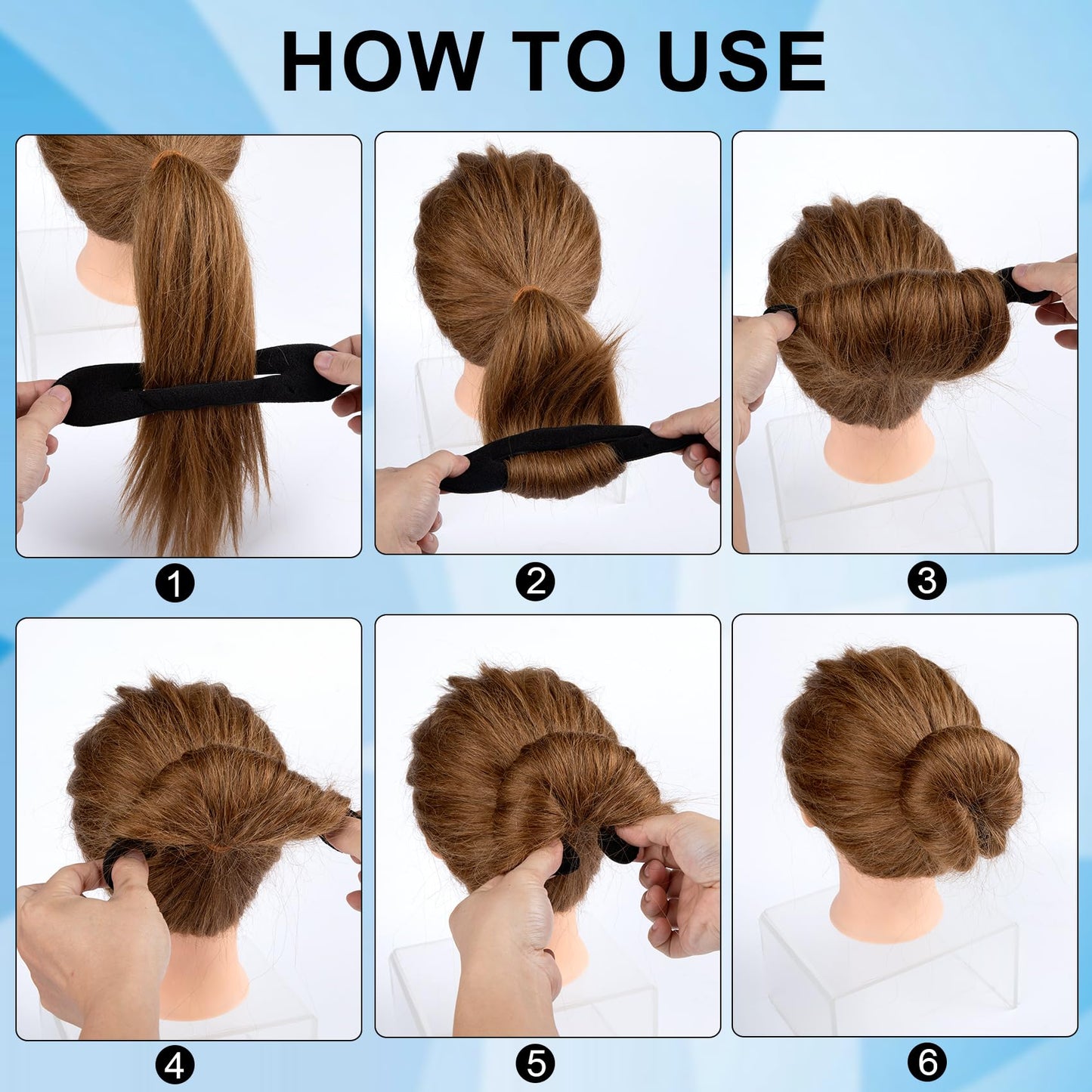Flexible and lightweight sponge hair accessories for women