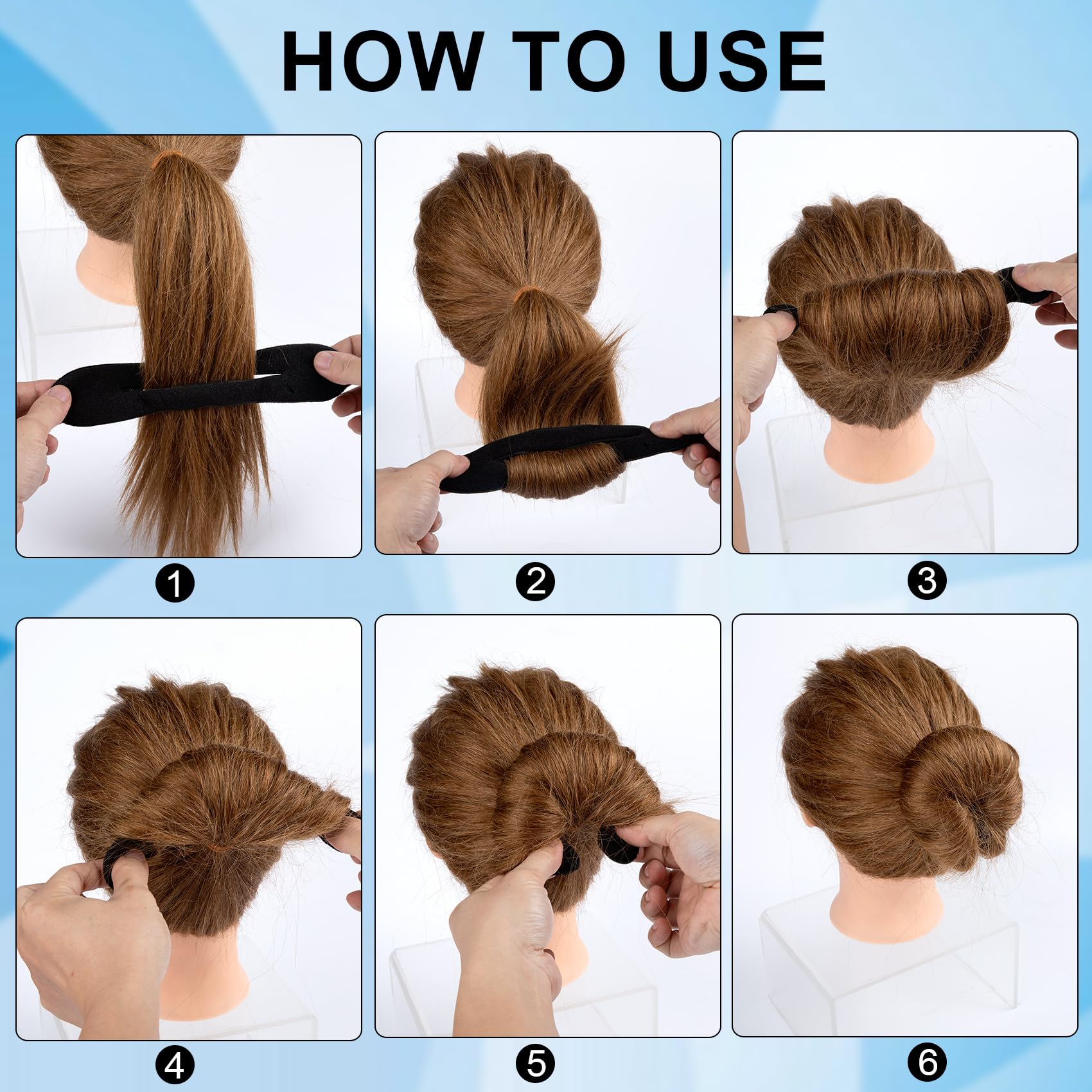 Flexible and lightweight sponge hair accessories for women