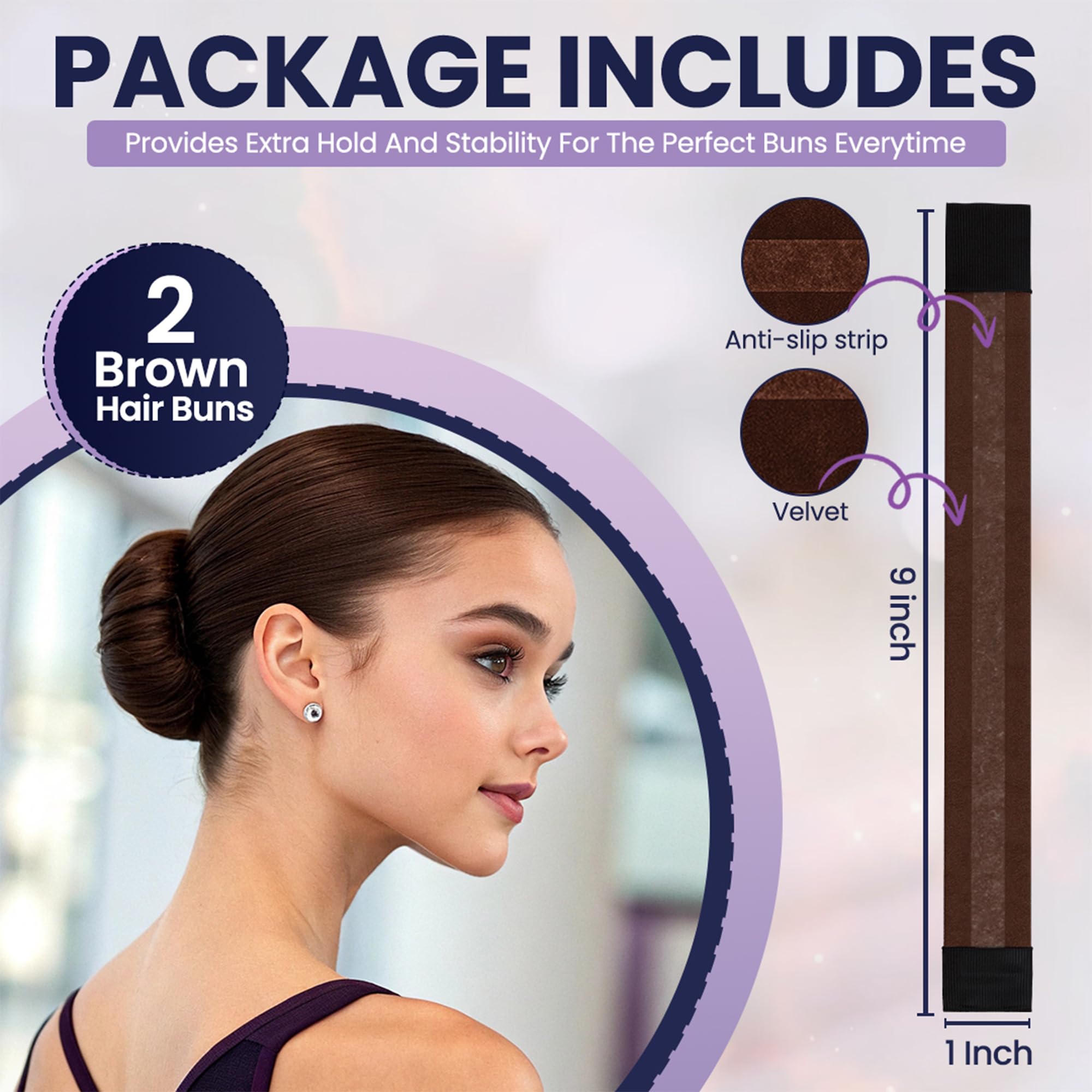 Andlane snap and roll hair bun tool for women