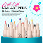 Gellaktik acrylic paint markers packaging and color variety