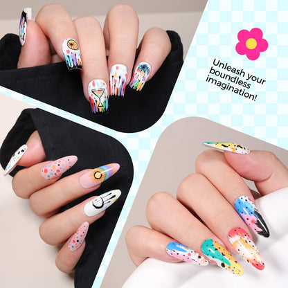 Instructions for using Gellaktik nail dotting pens