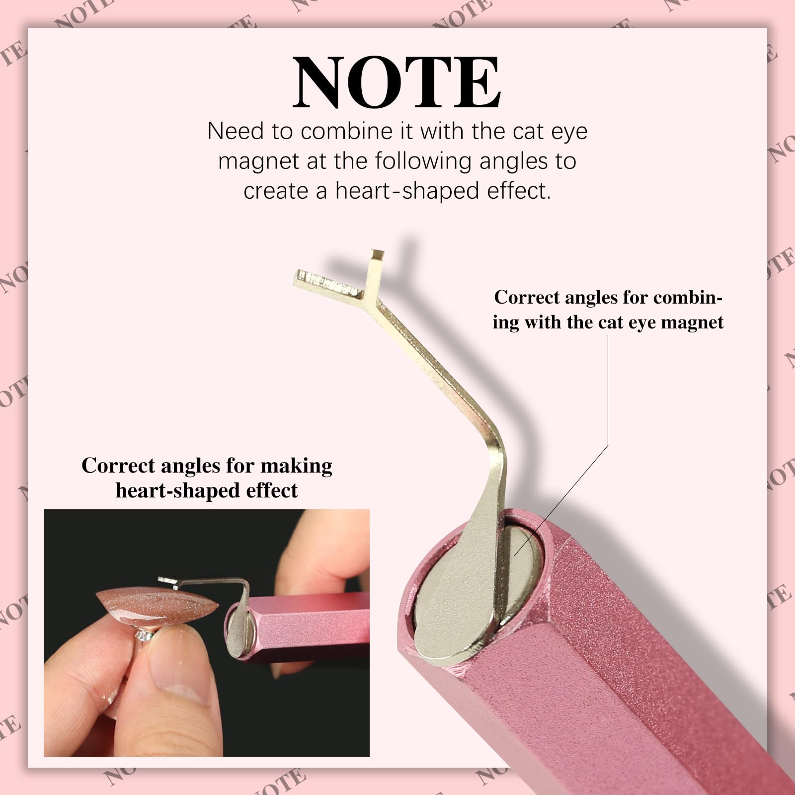 Close up of C12rtive stainless steel magnetic wands for nail art