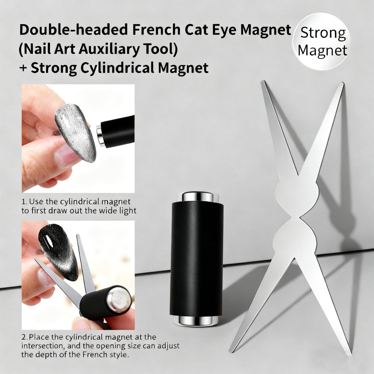 Professional nail salon magnetic styling tool