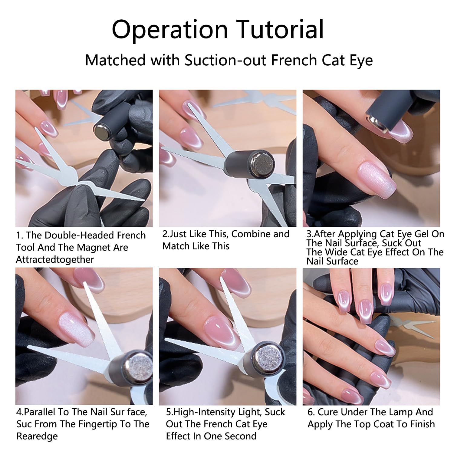 DIY nail art magnet set for magnetic gel polish