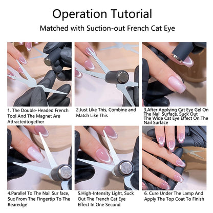 DIY nail art magnet set for magnetic gel polish