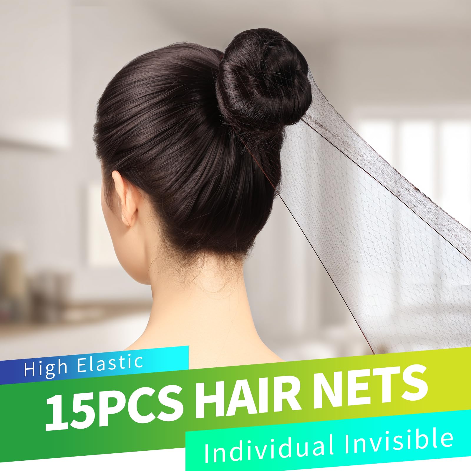 Invisible hair nets for ballet buns from YGDZ