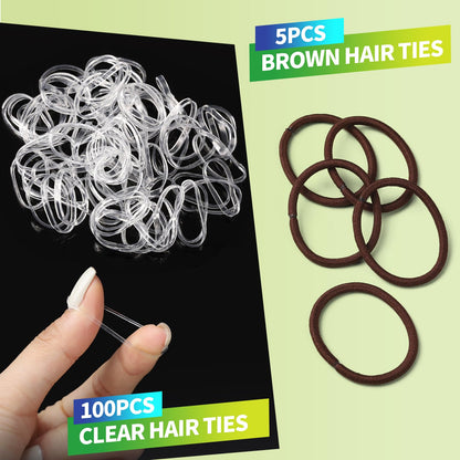 Partitioned storage box for ballet hair accessories
