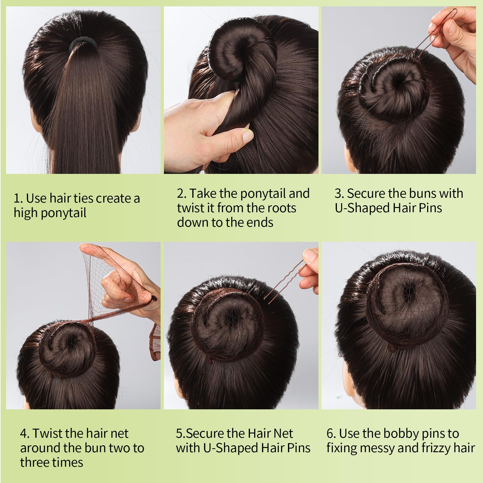 Professional ballet bun styling using YGDZ accessories