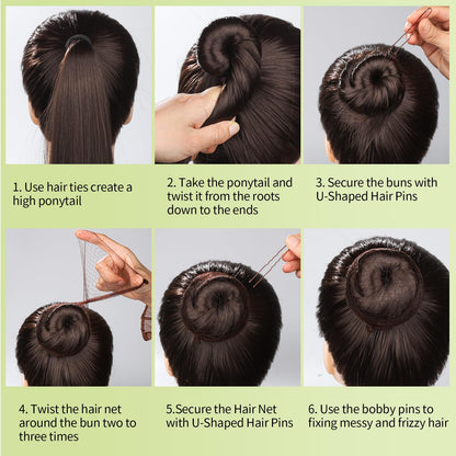 Professional ballet bun styling using YGDZ accessories