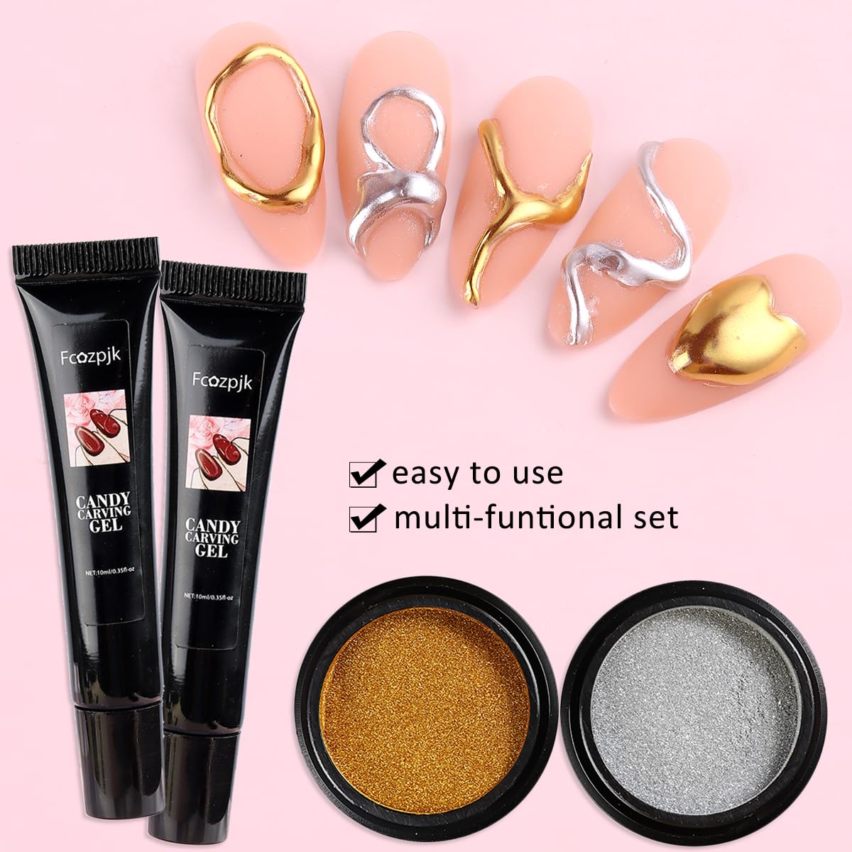 Fcozpjk 3D Sculpting Gel packaging contents