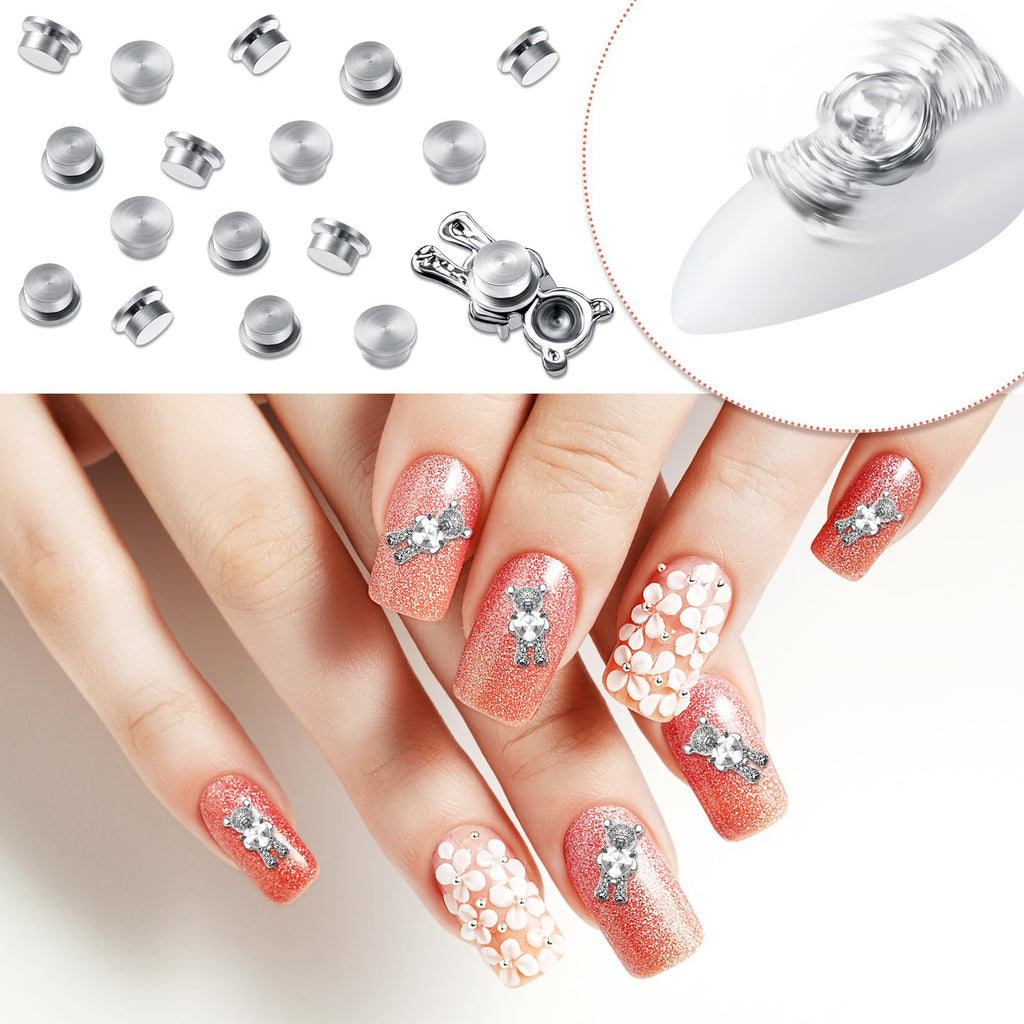 Leelosp 30 pieces spinning nail charms accessories overview