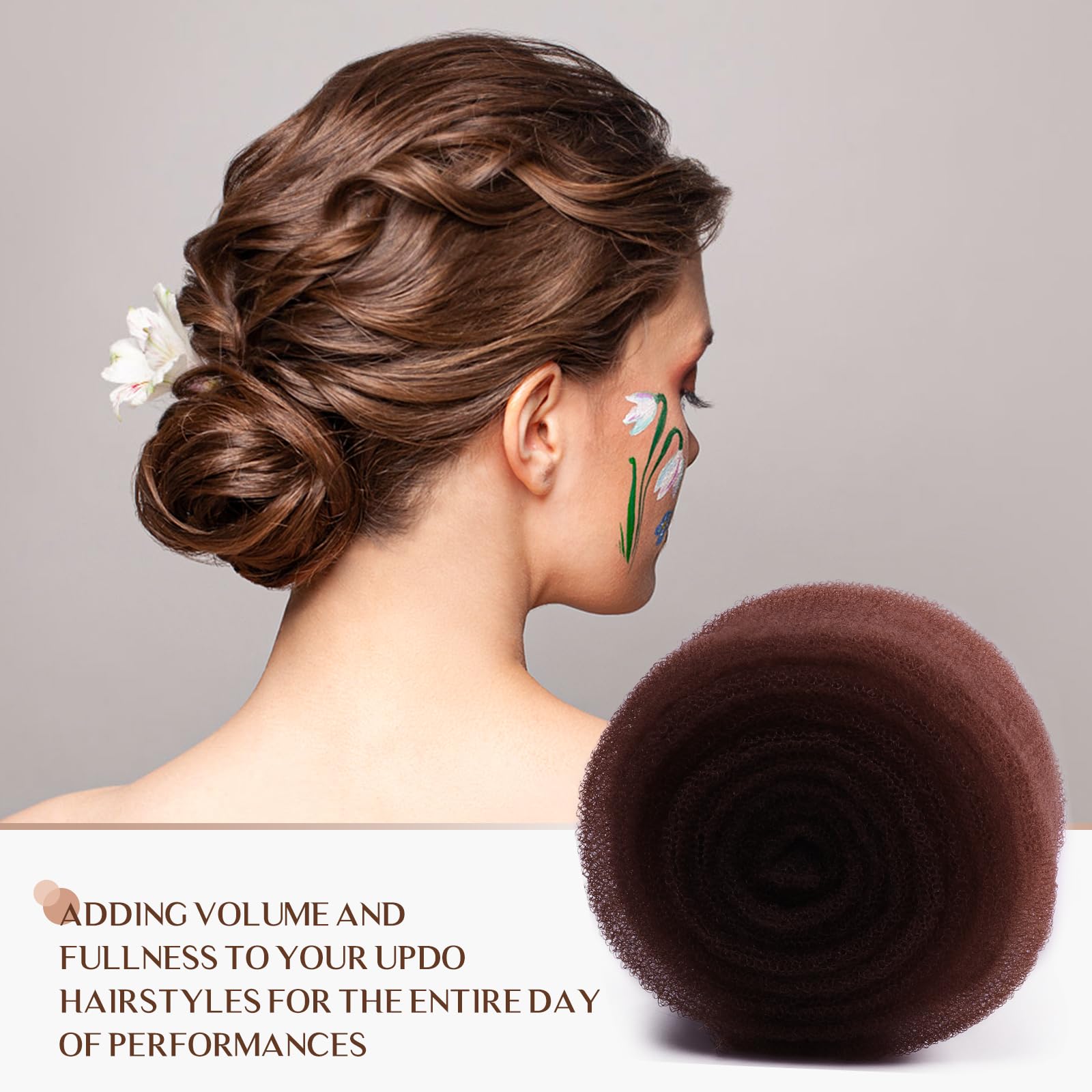 Close up look at the breathable nylon mesh material of the YGQQOY volume hair bumps tool.