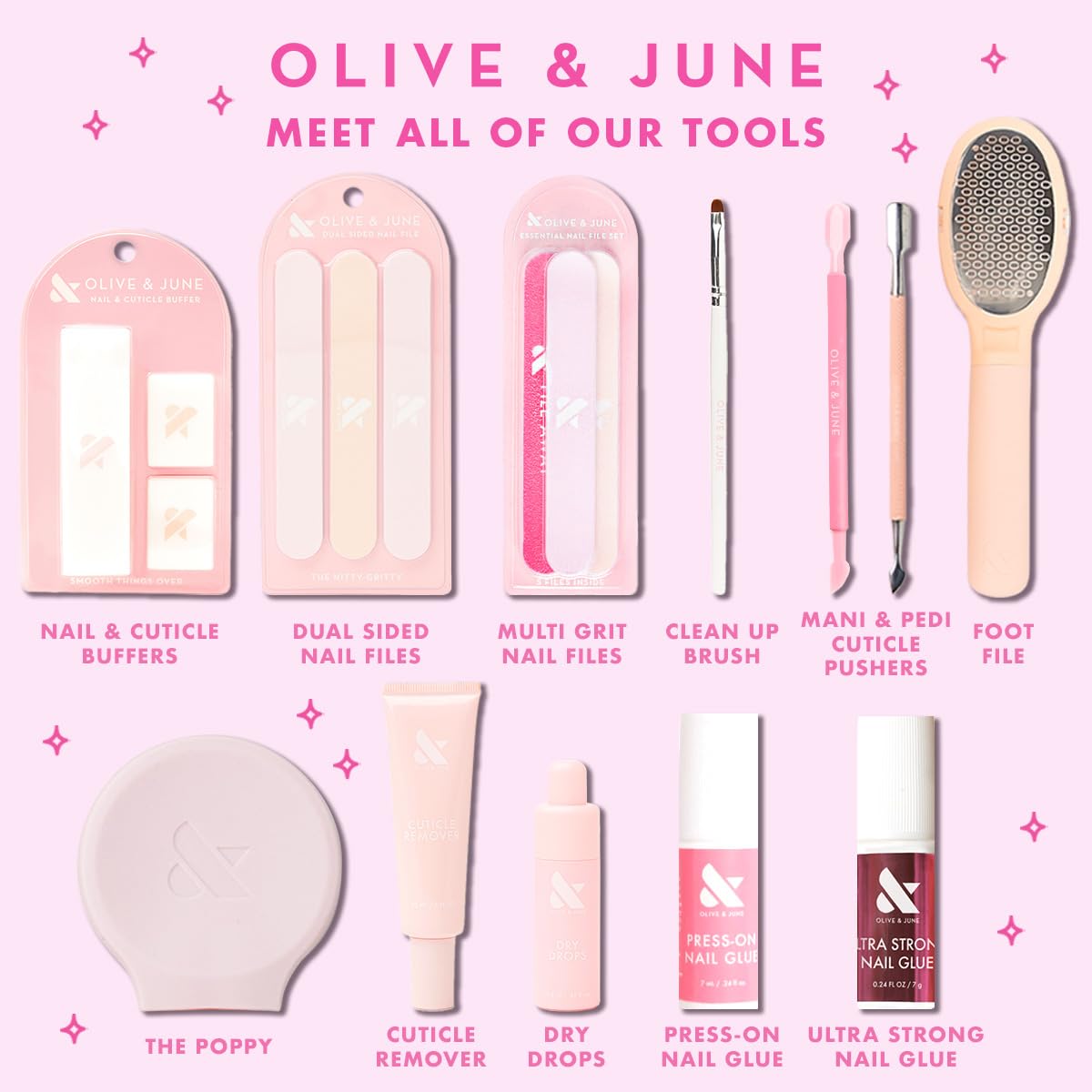 Olive and June Dry Drops vegan and cruelty-free certification label.