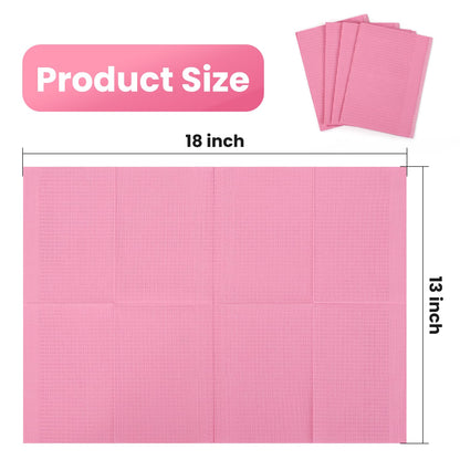 Folded Etercycle pink table pad showcasing its compact size and portability for mobile beauty technicians.