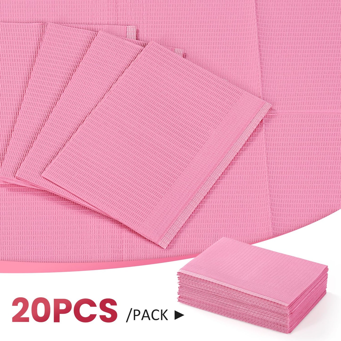 Etercycle workspace protection pad showing the dual wood pulp absorbent side collecting nail dust.