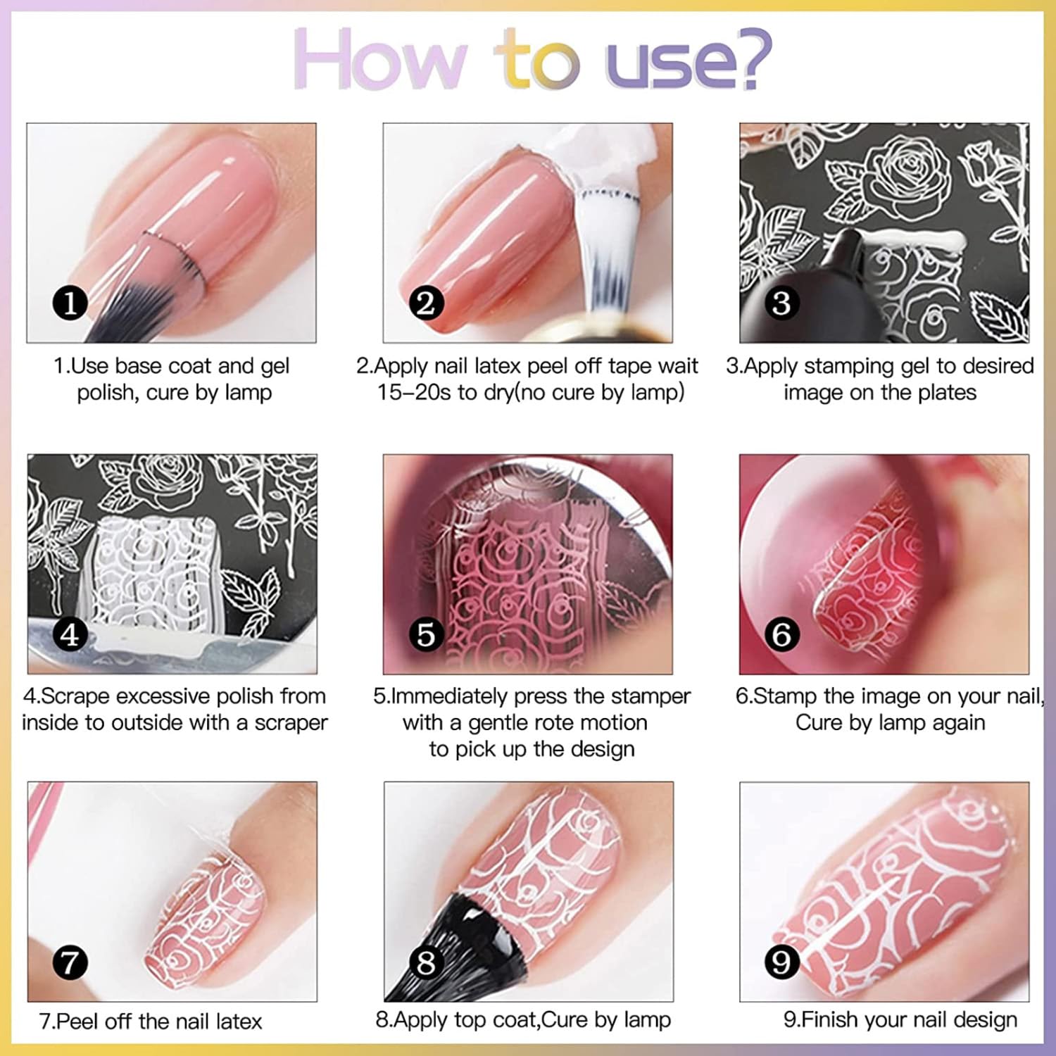 Full collection of the Biutee fifteen piece DIY nail art stamping accessories in its original packaging