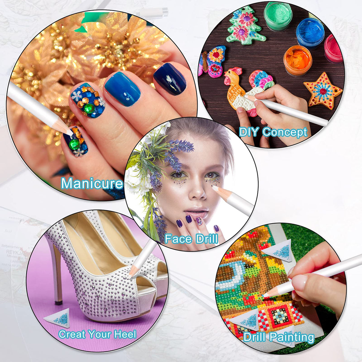 Maitys rhinestone picker pencil set ready for use
