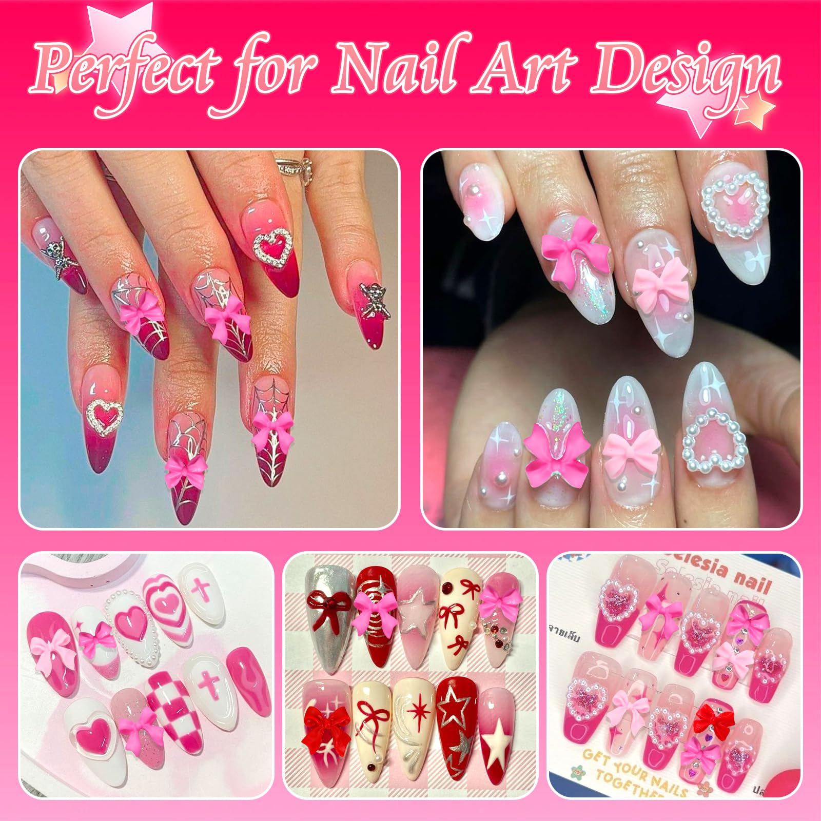 Rodaky 3D resin nail accessories for professional manicure