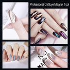 Complete packaging view of the Ziratones 3 in 1 nail art magnetic tool set