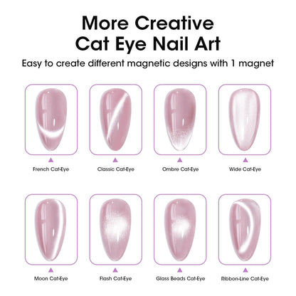 Using Gellen magnet stick for cat eye nail art