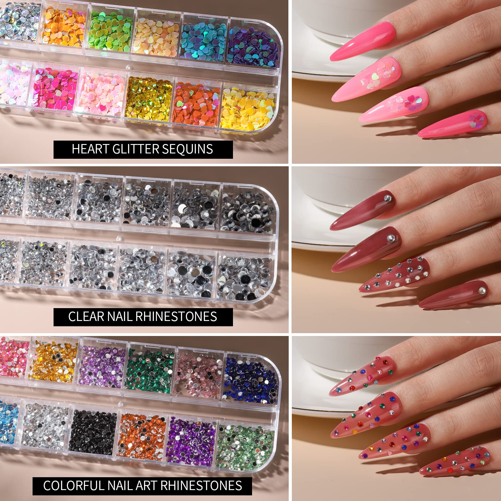FANDAMEI ultra-thin metallic foil flakes for luxury nail designs